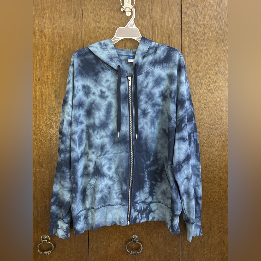 Tie-Dye Zip-Up Hoodie